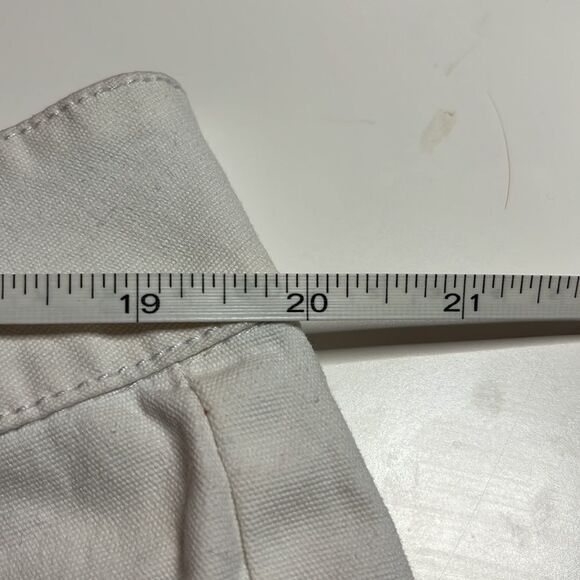 𝅺ambience Apparel white denim shorts cuffed hems four pockets belt loops SZ 2X - Picture 10 of 12